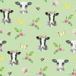 Jersey - Kuh mit Blumenkranz